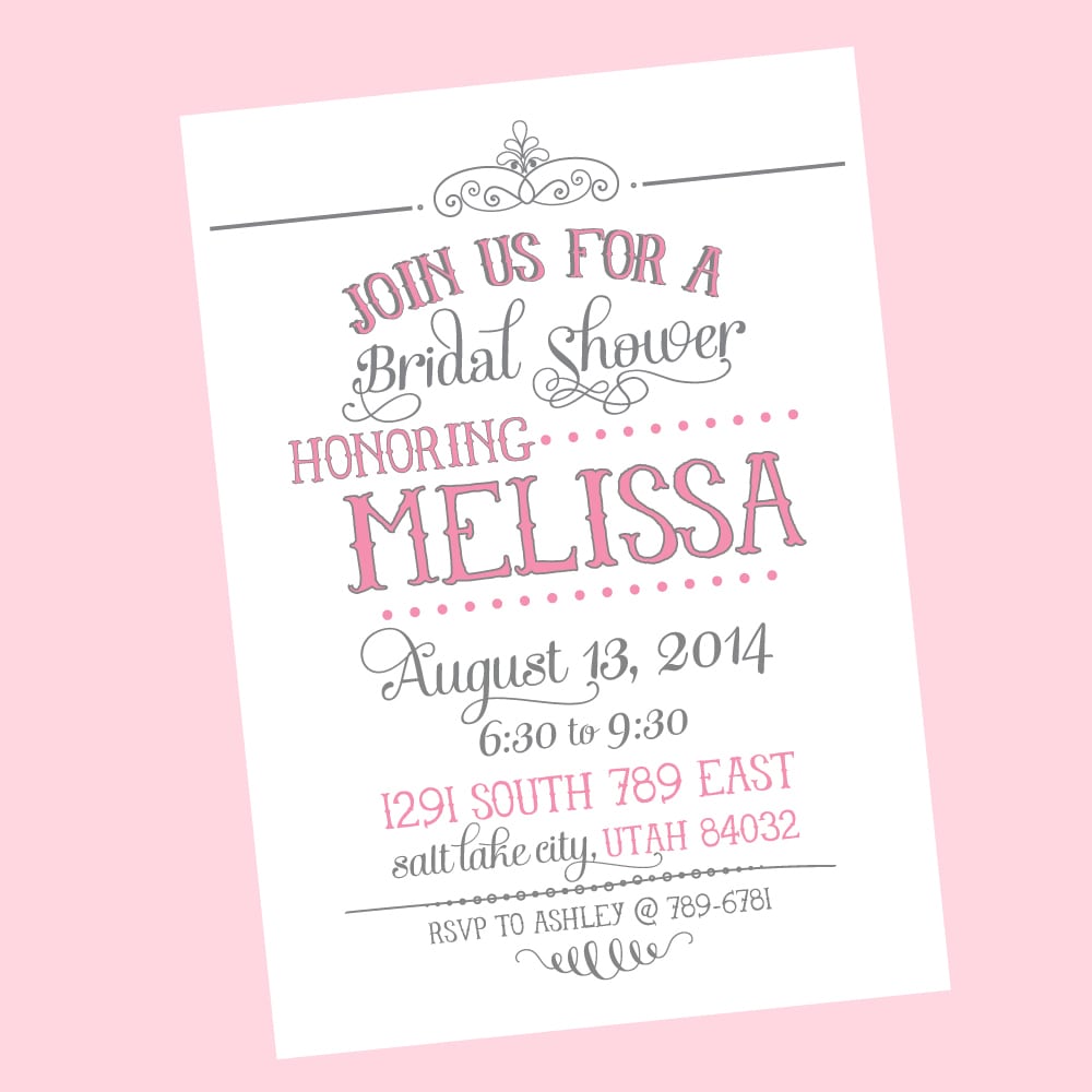 Bridal Party Invitations
