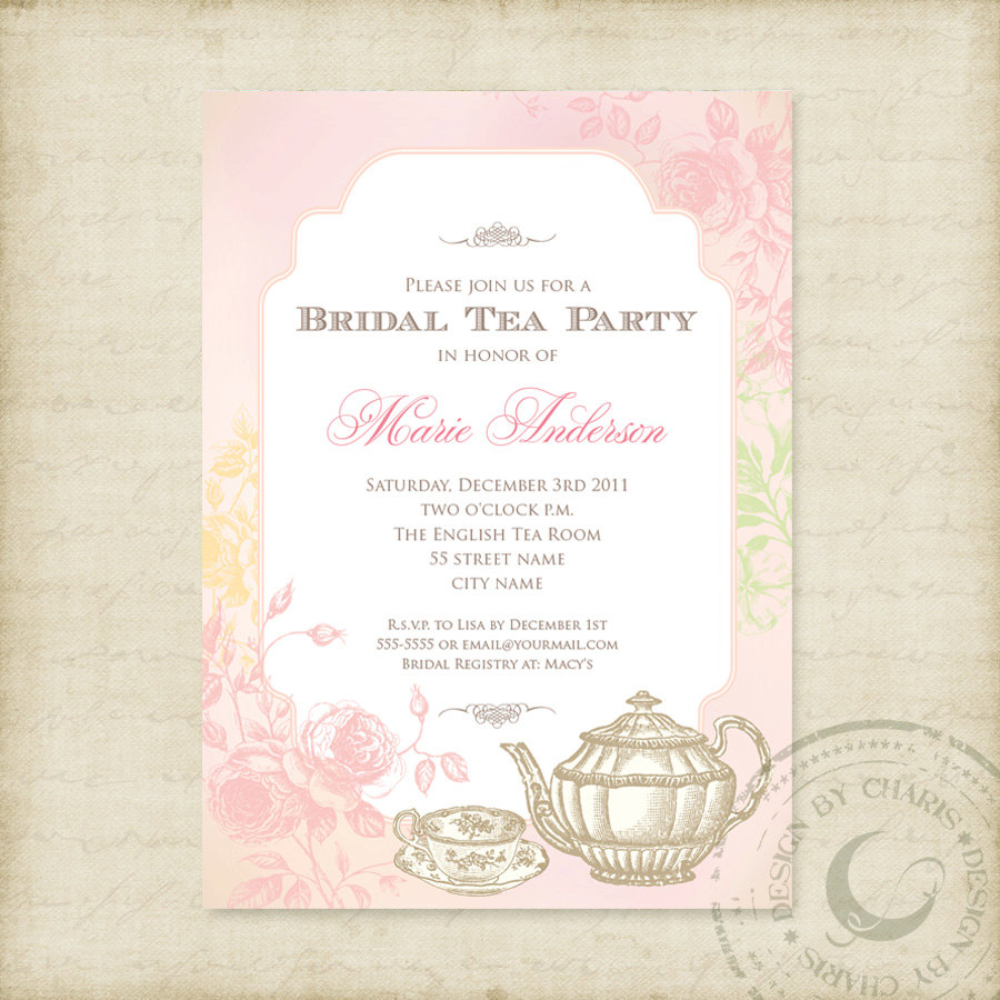 Bridal Tea Party Invitations