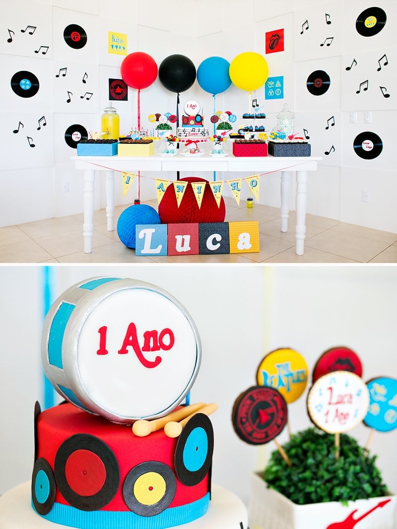 Bright & Classic Rock N' Roll First Birthday Party    Hostess With
