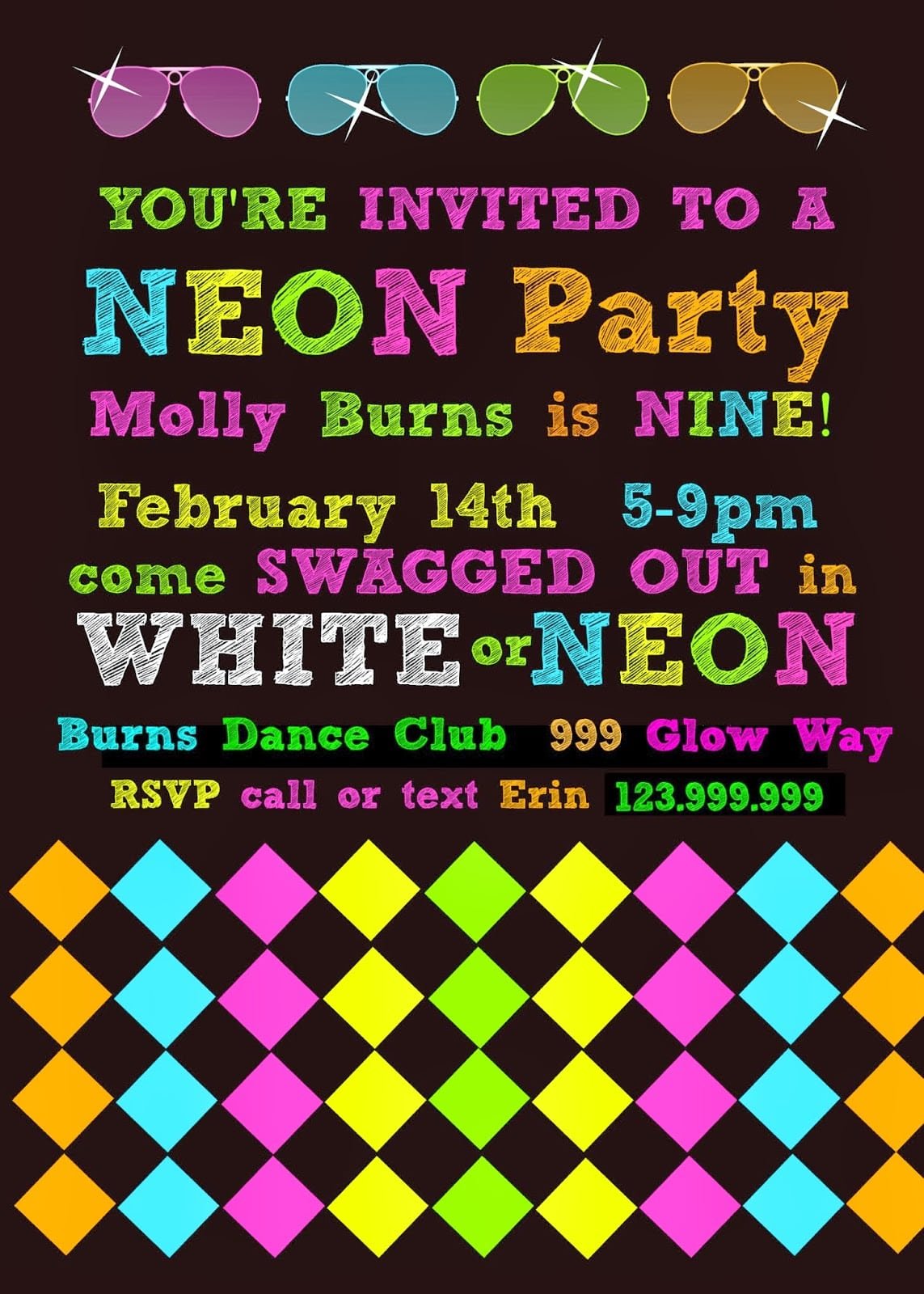 Bringing Up Burns  Molly's Ninth Neon Glow In The Dark Dance