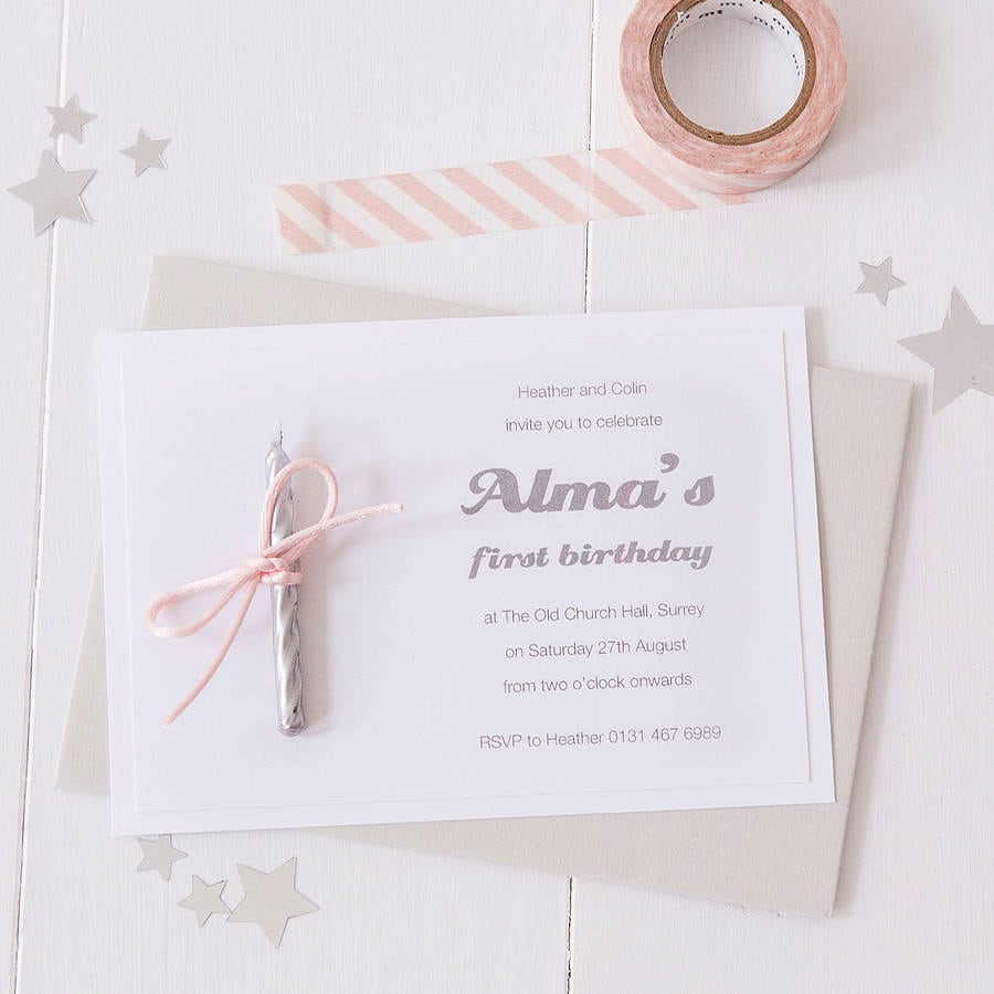 Candle Party Invitations By Twenty