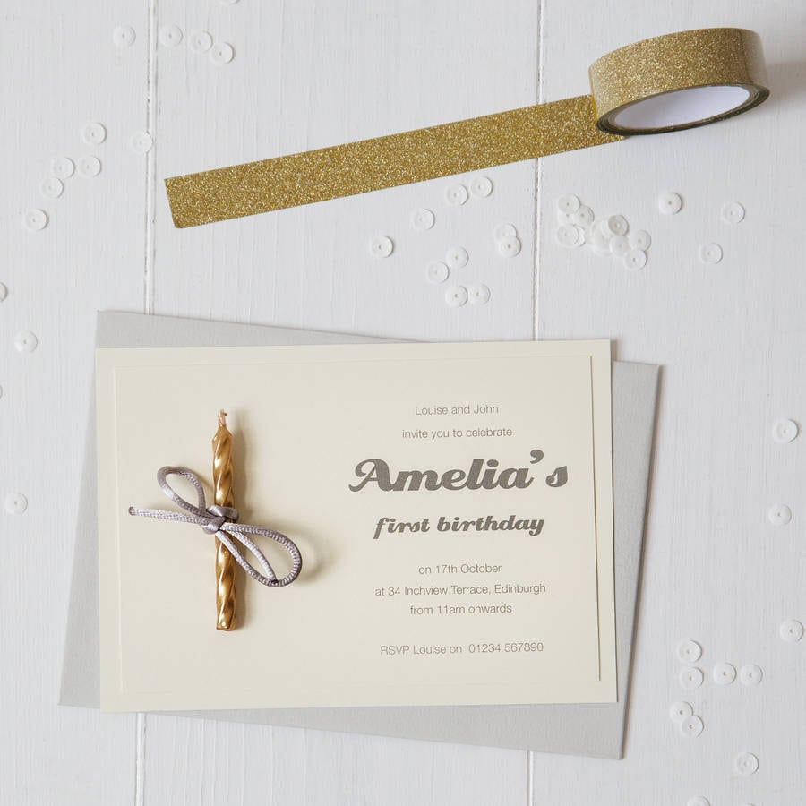 Candle Party Invitations By Twenty