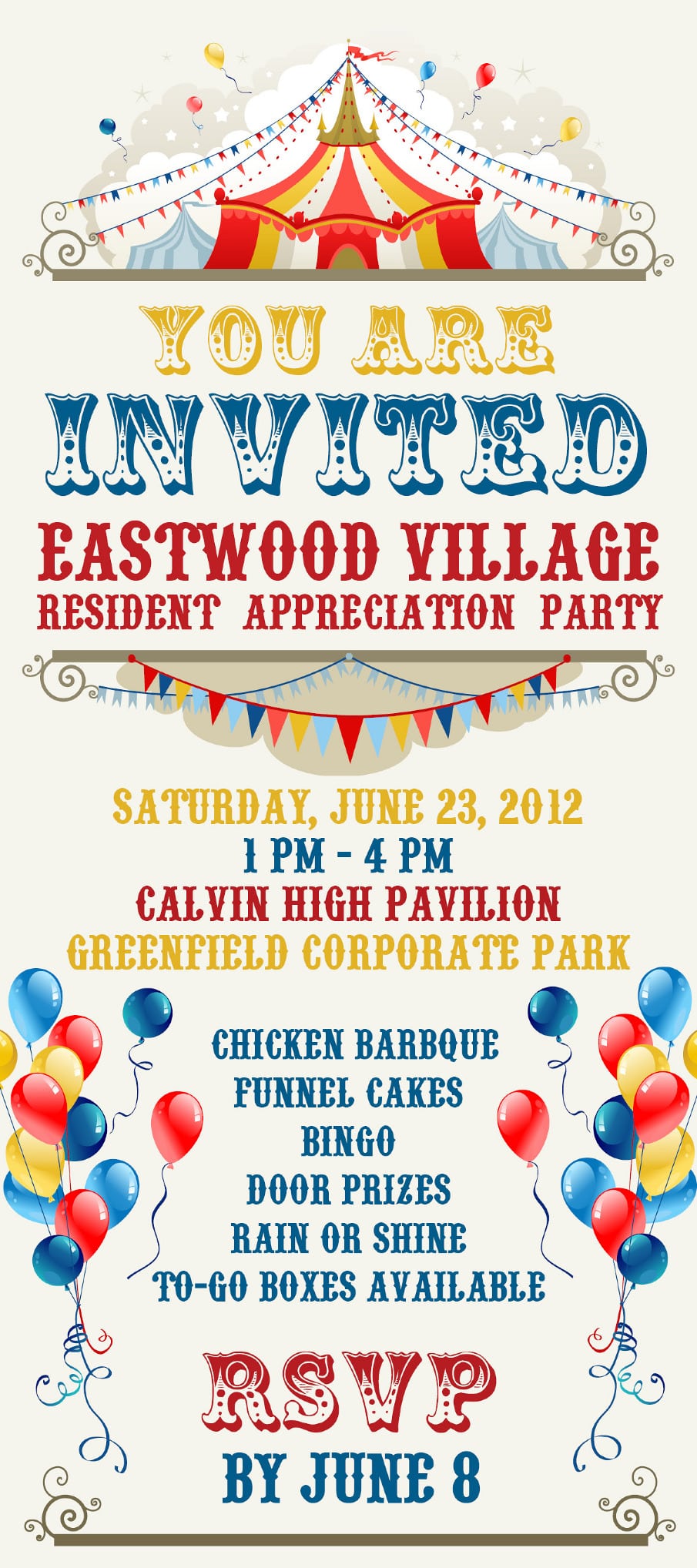 Carnival Party Invitation Wording