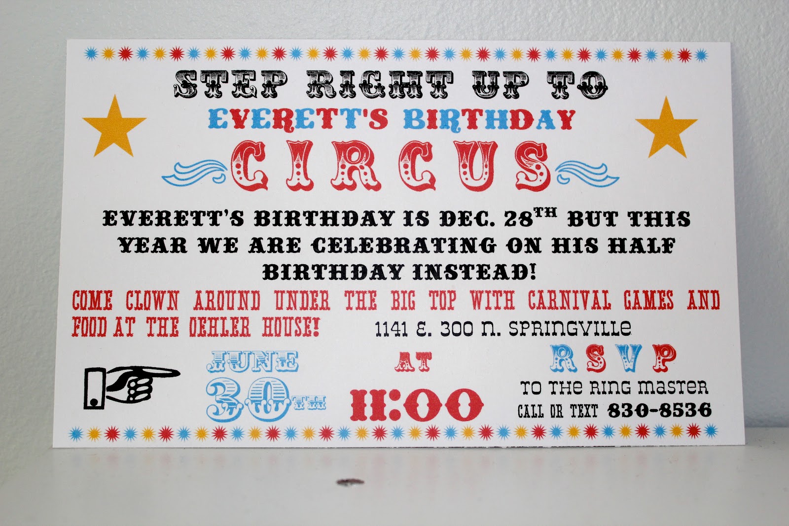 Carnival Party Invitations Template Birthday Party Dresses