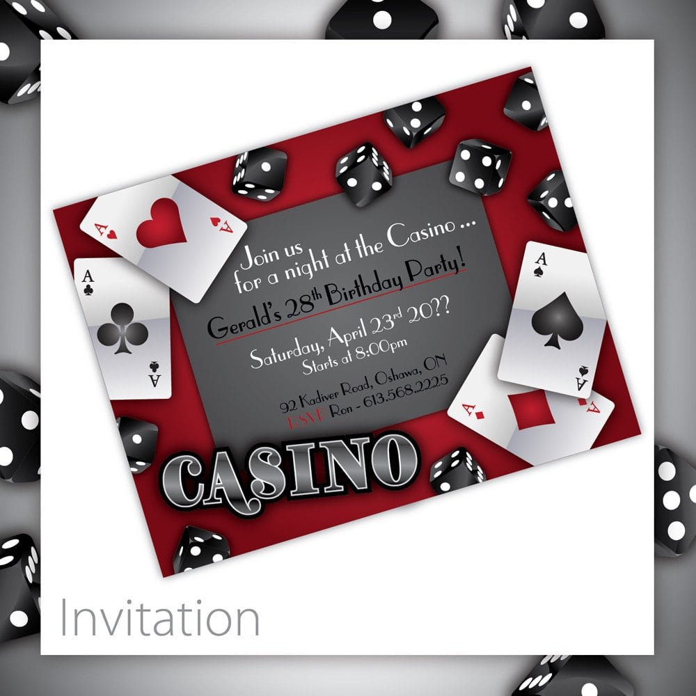 Casino Party Invitations