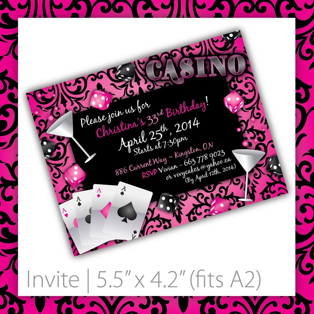 Casino Party Invitations
