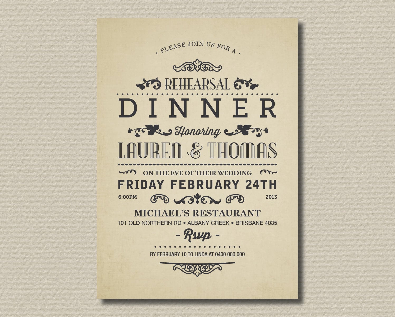 Casual Dinner Party Invitation Wording