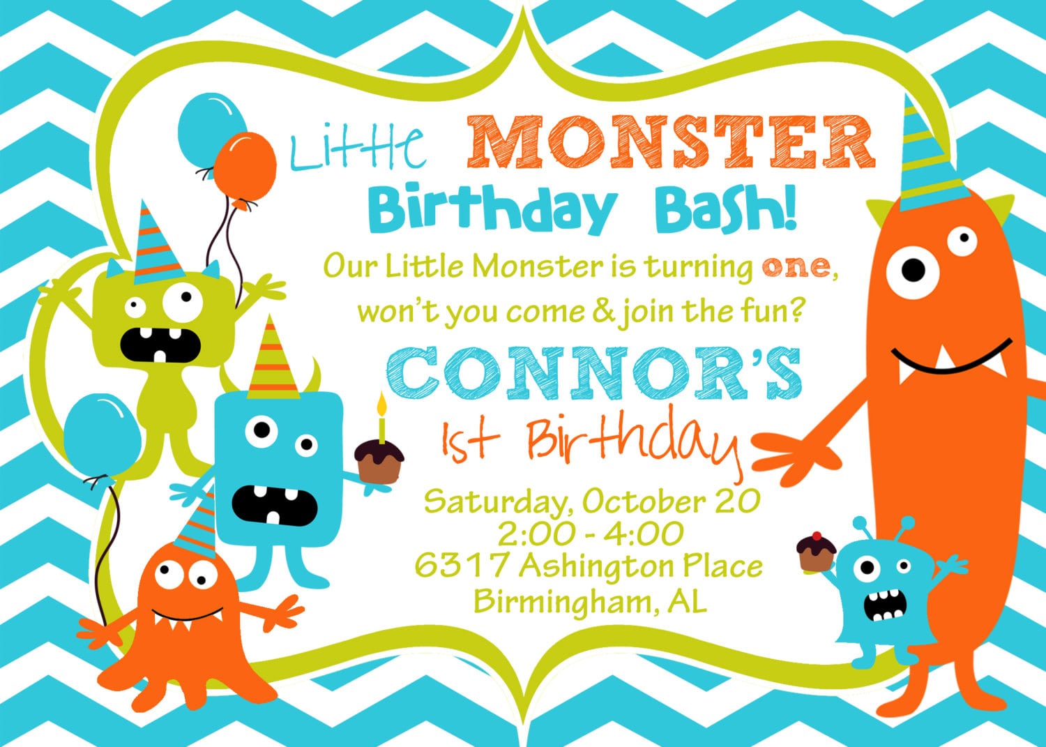 Chocolate Birthday Party Invitations