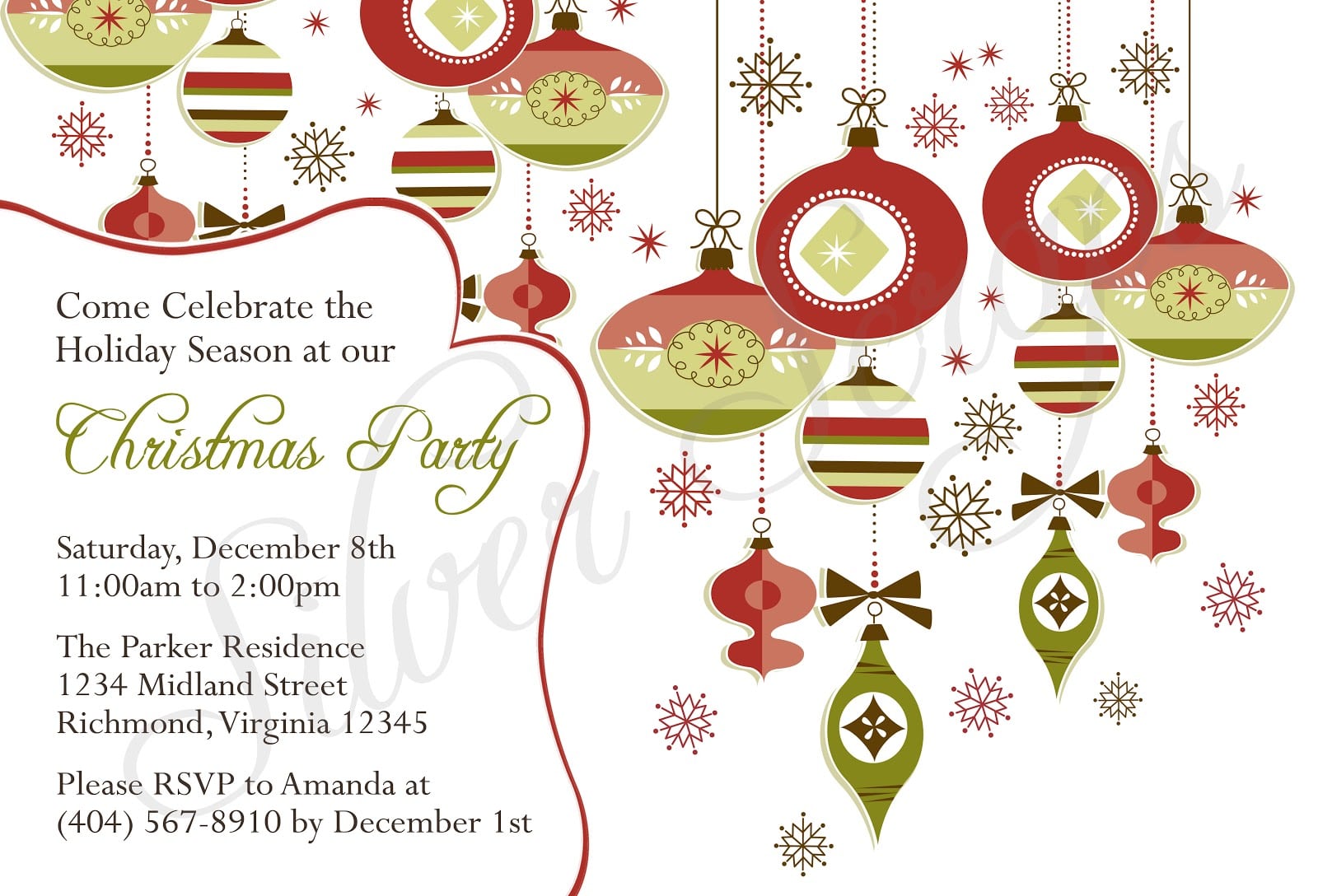 Christmas Holiday Party Invitations Fabulous Christmas Holiday