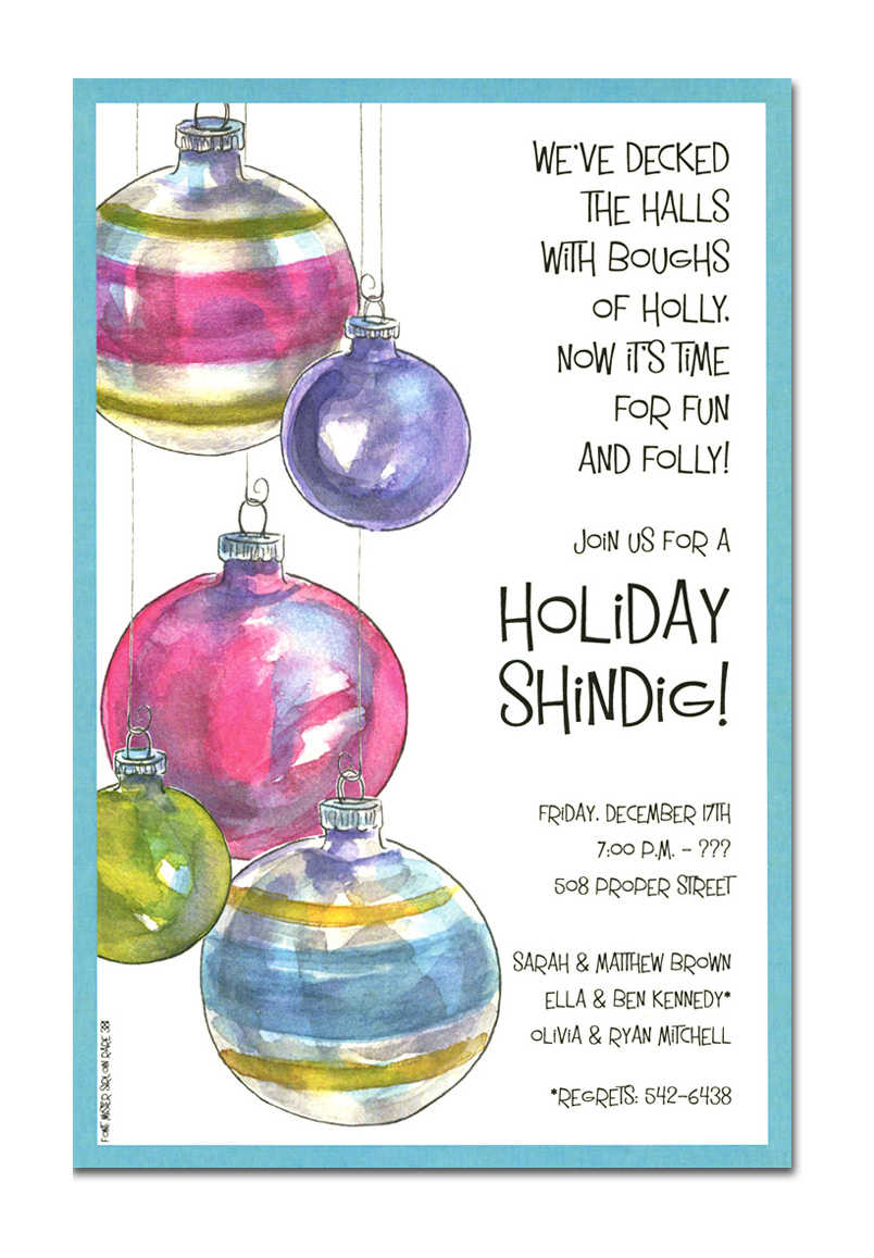 Christmas Open House Invitations