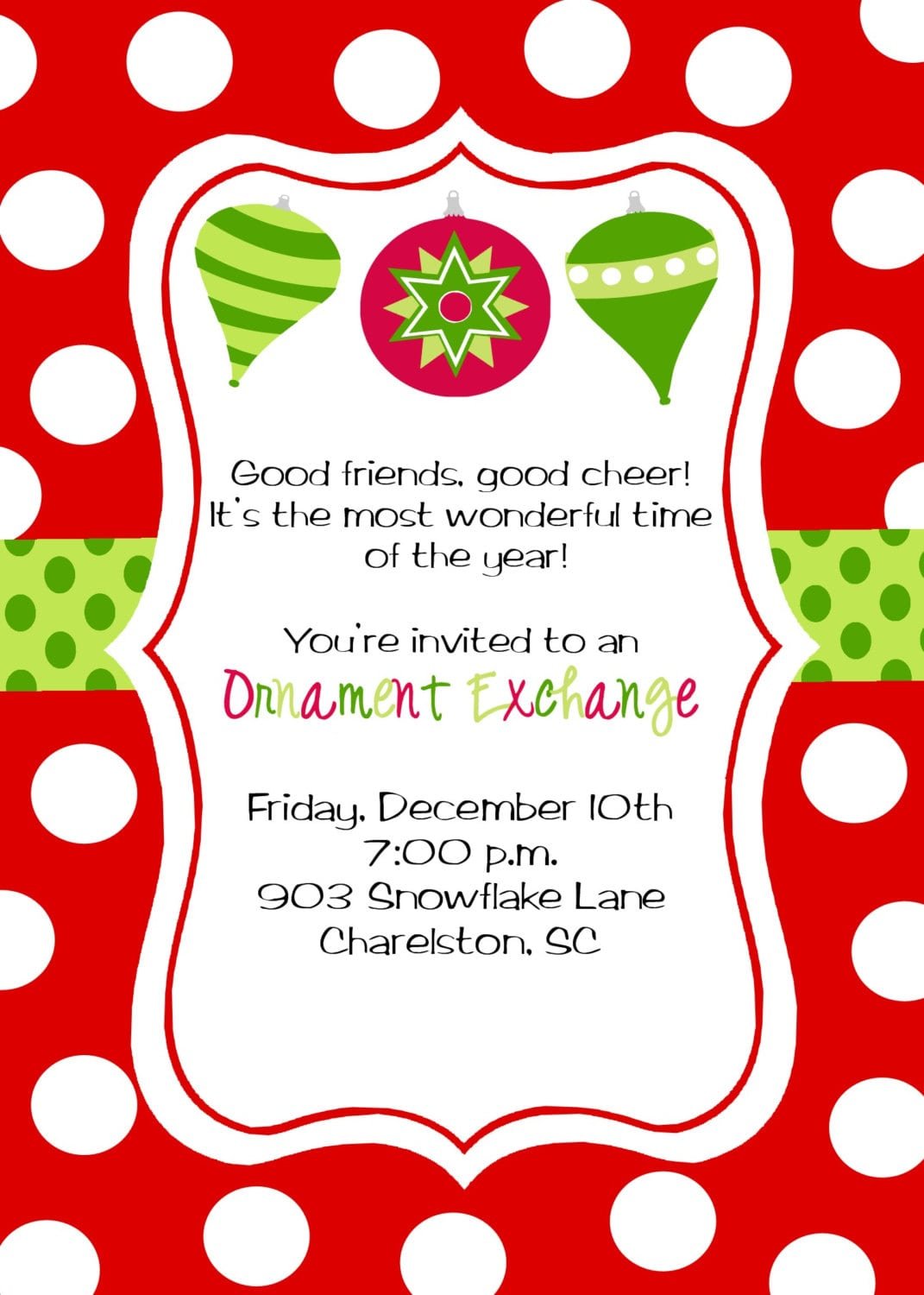 Christmas Party Invitation Rhymes Simple Christmas Party