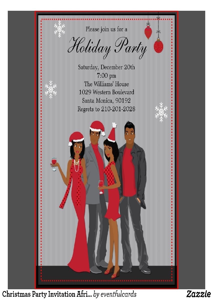 Christmas Party Invitations Cards