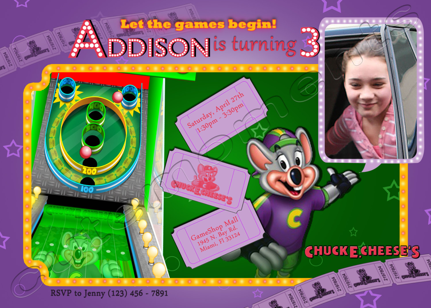 Chuck E  Cheese Birthday Clipart