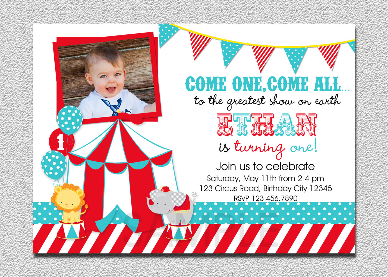 Circus Invitation