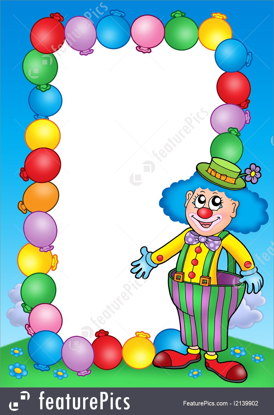Clown Birthday Party Invitations