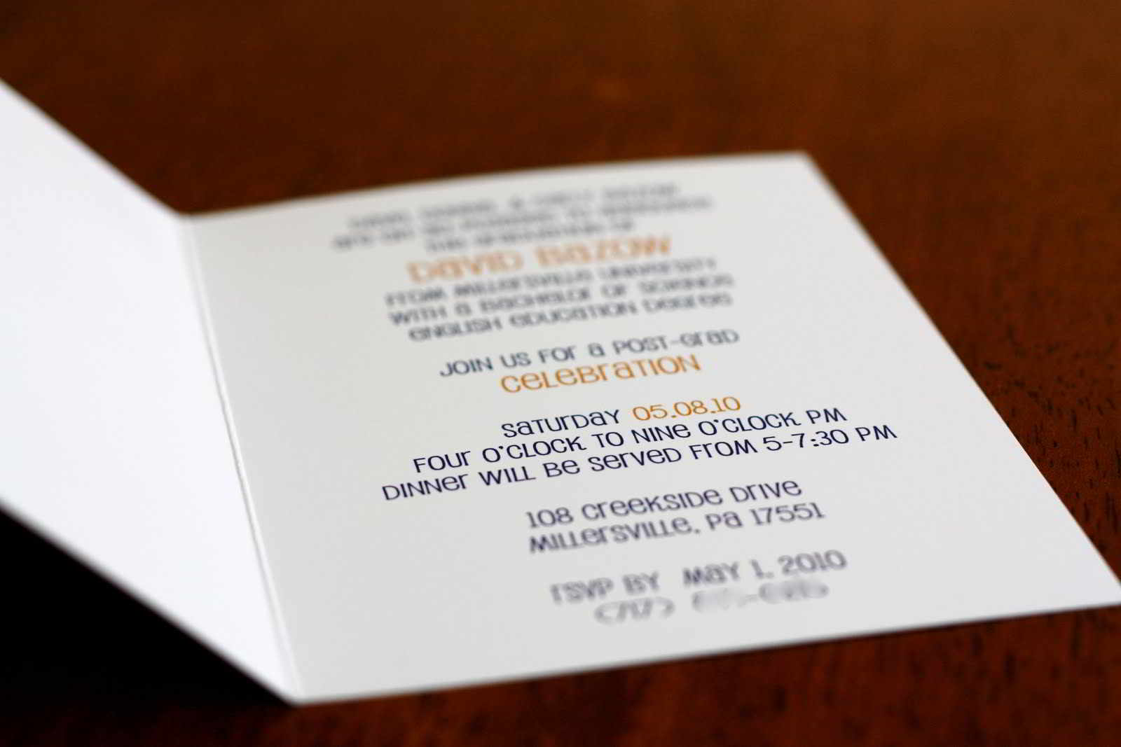 Colors Graduation Invitation Wording Middle School Graduation