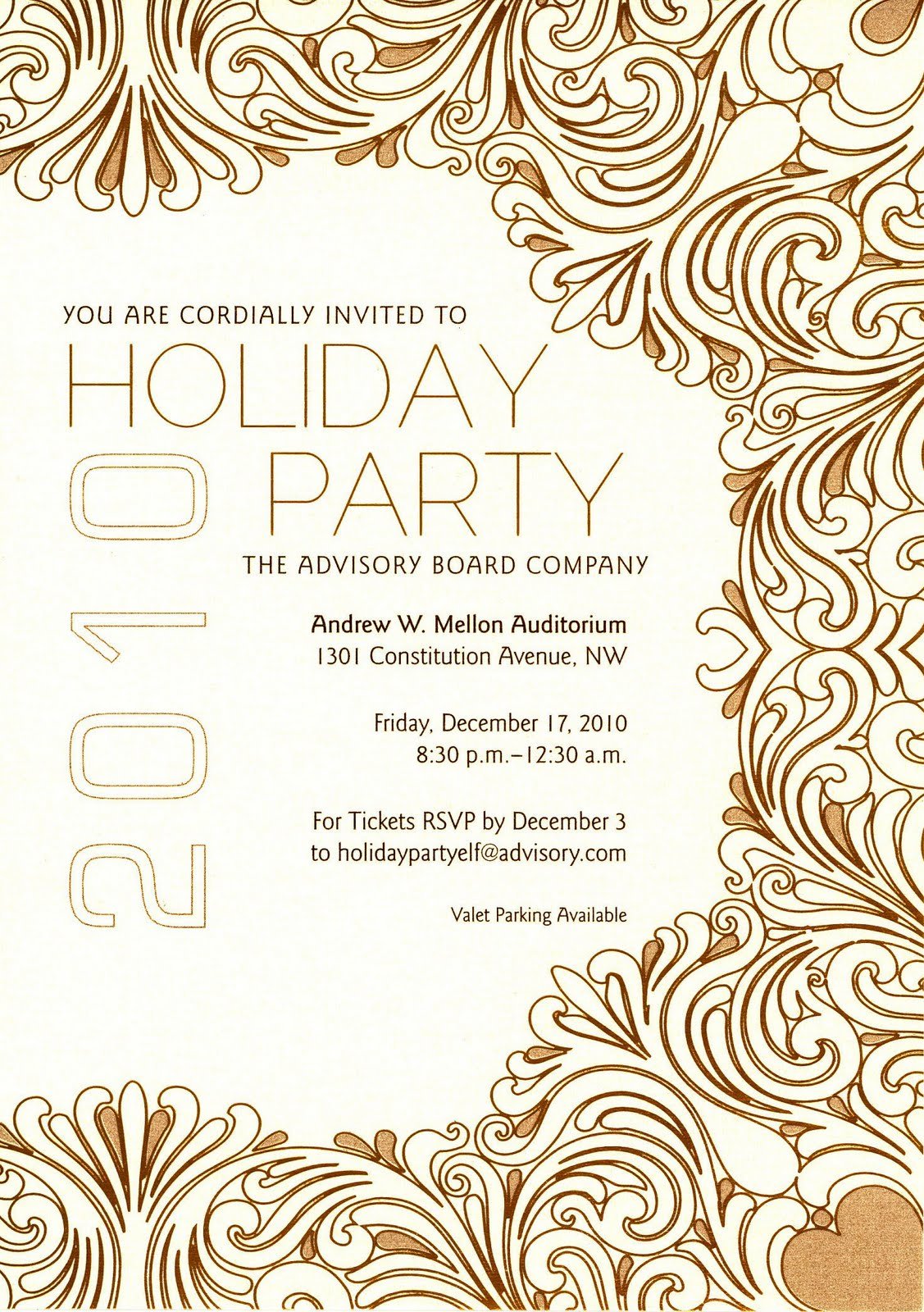 Company Christmas Party Invitations