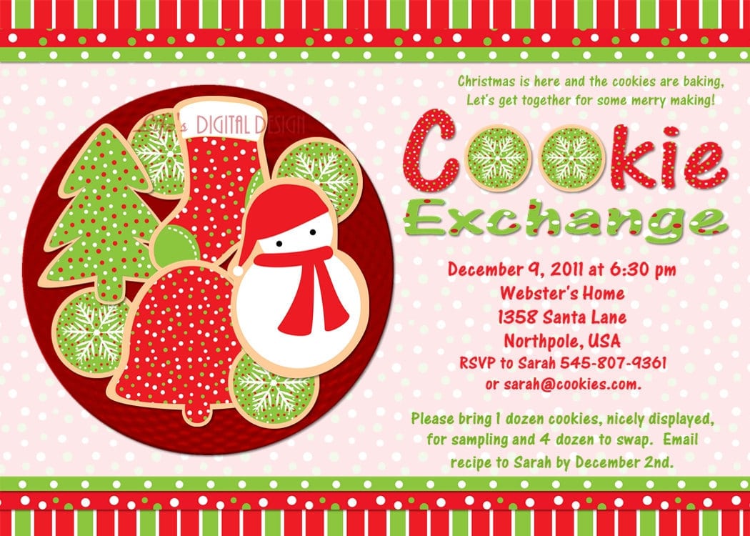 Cookie Exchange Invitation Templates