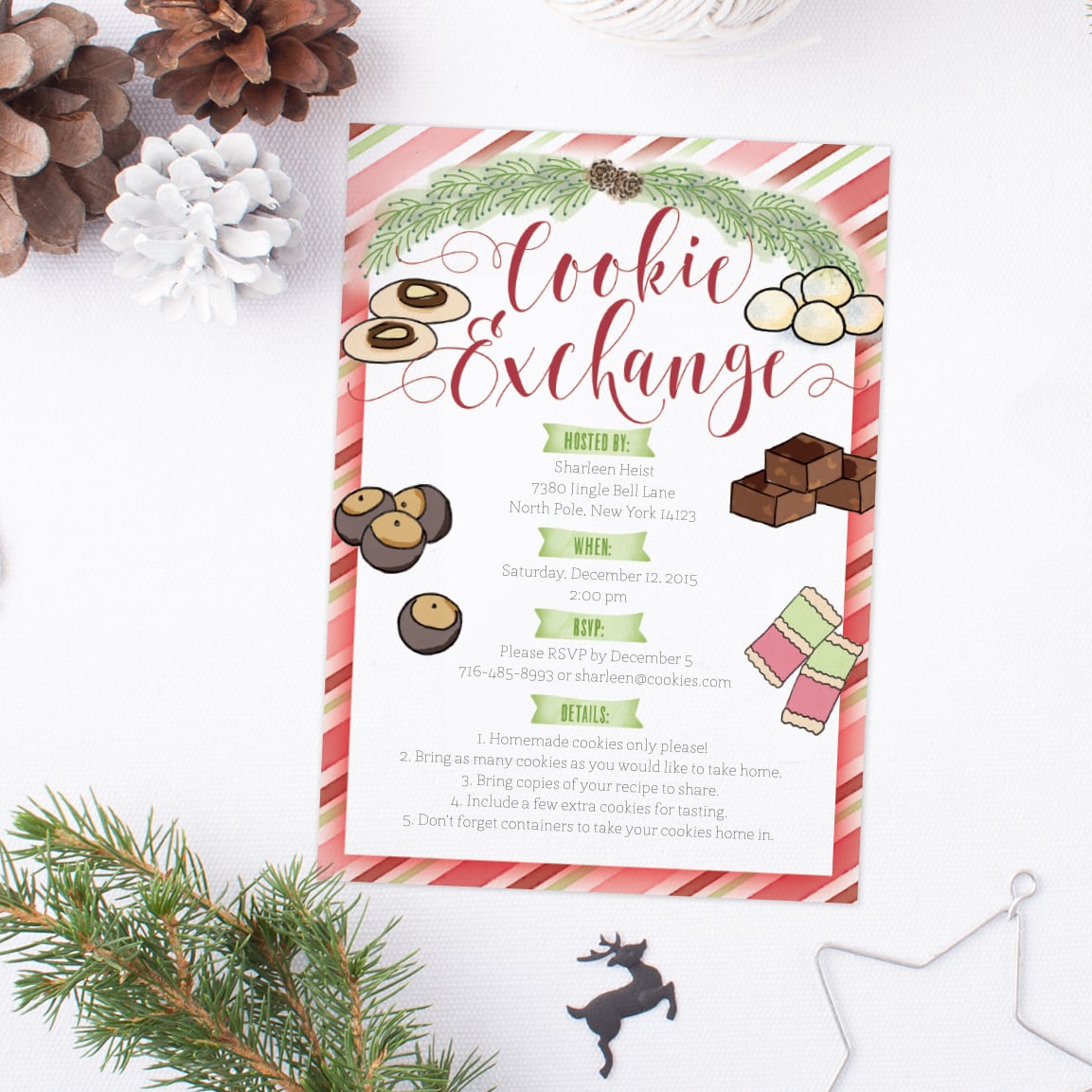 Cookie Exchange Party Invitation