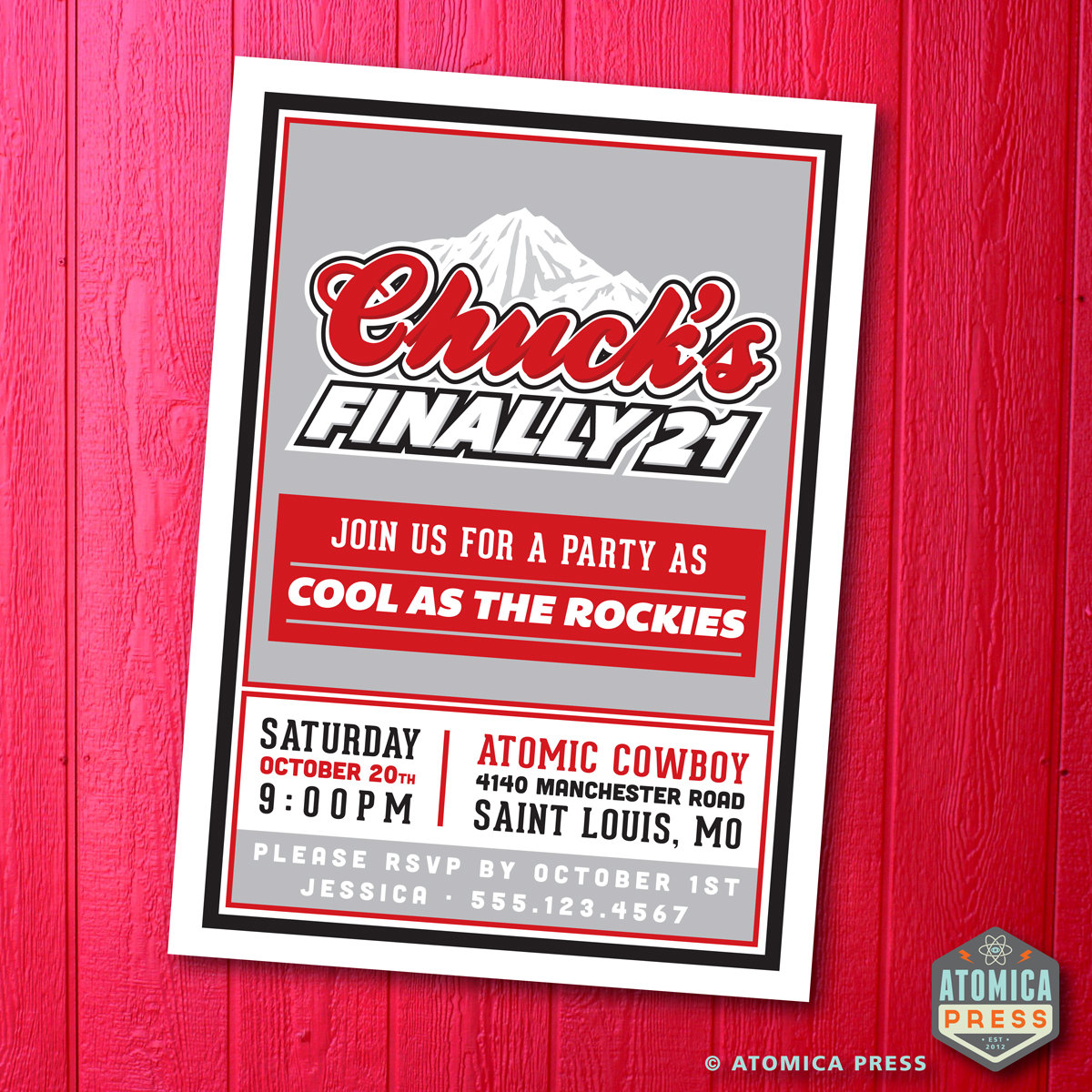 Coors Light 21st Birthday Party Invitation Beer By Atomicapress