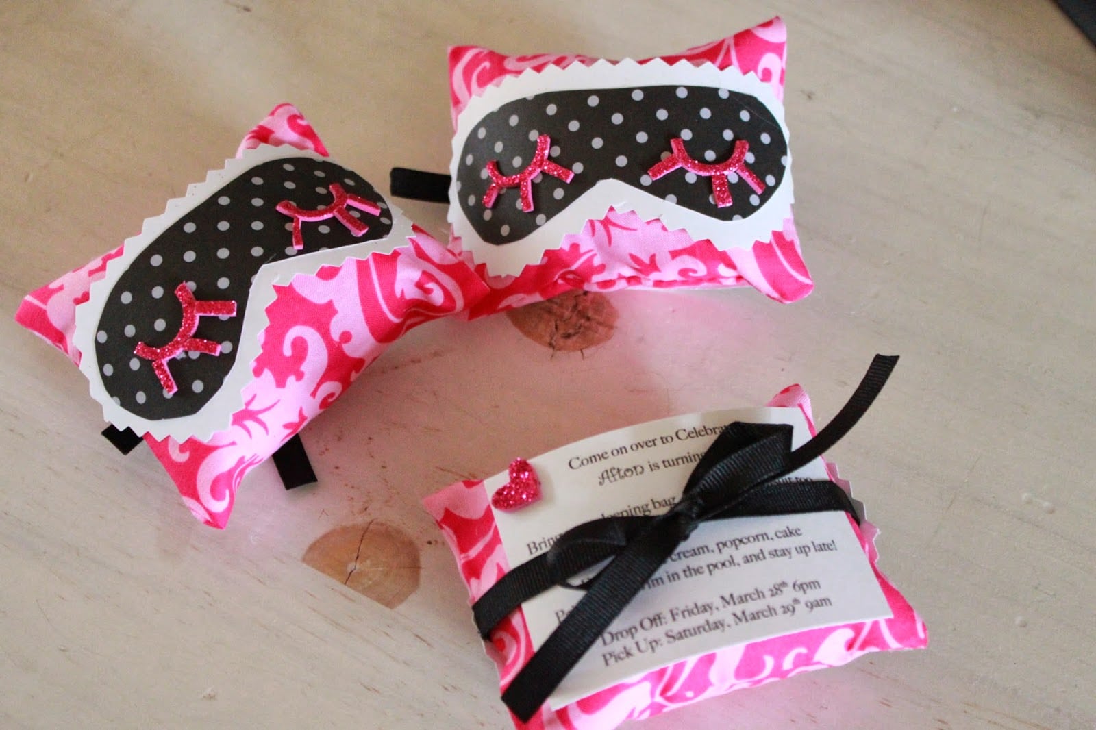 Crafty Texas Girls  Slumber Party Invite