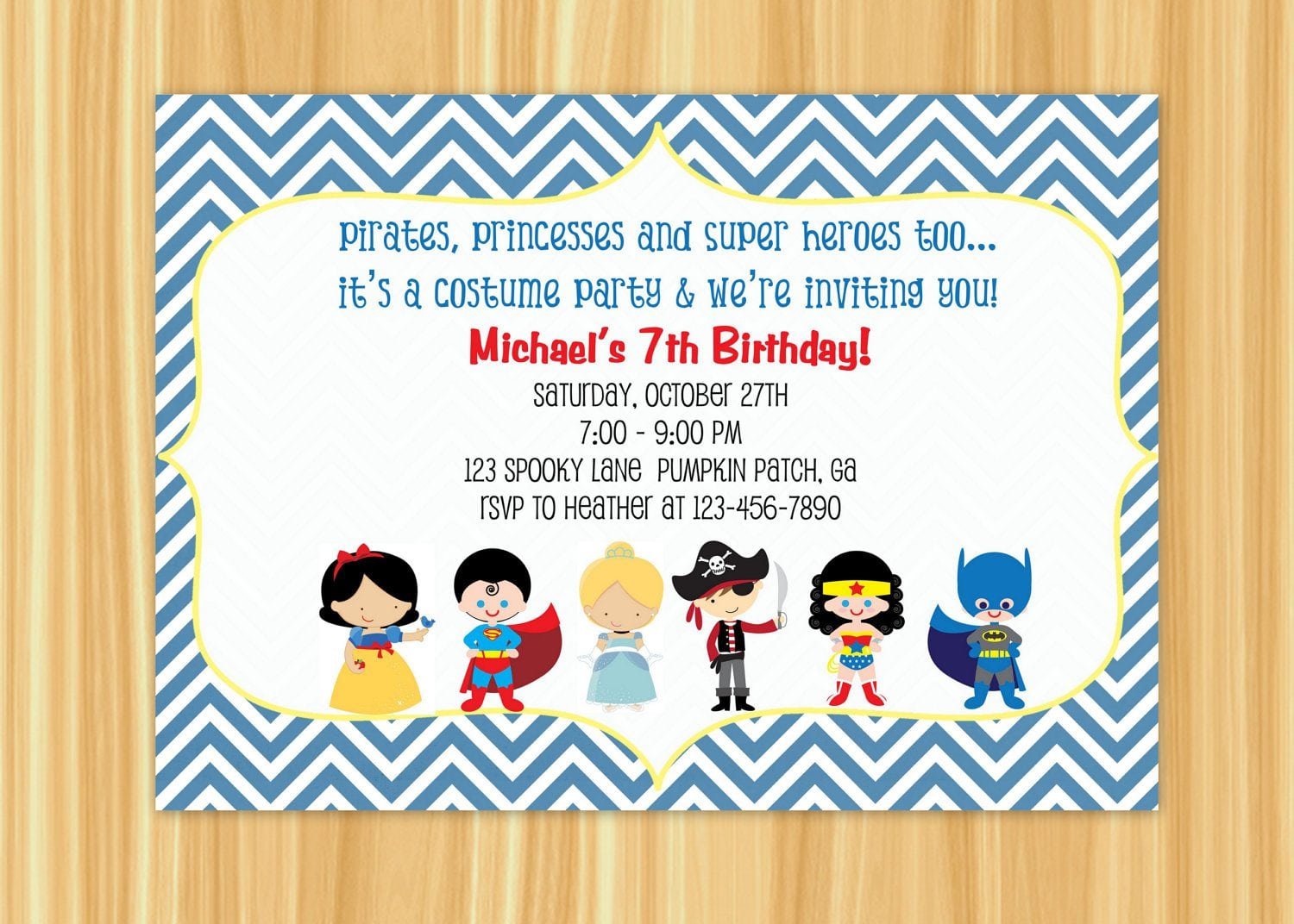 Custom Birthday Party Invitations   Personalised