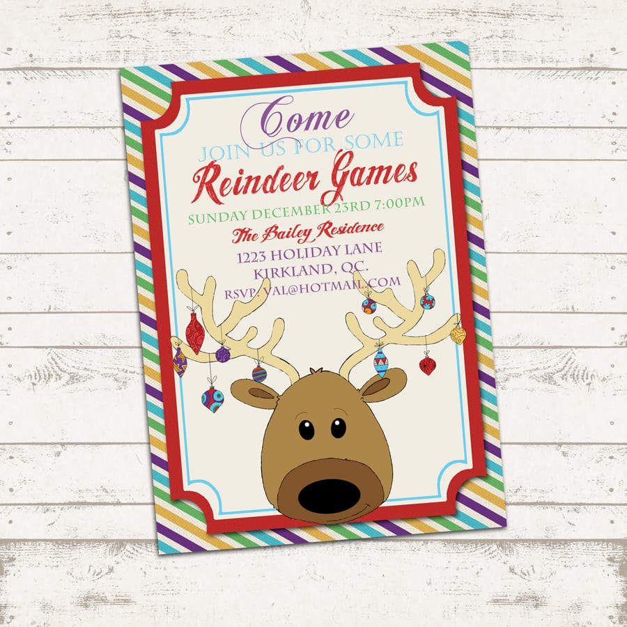 Custom Christmas Party Invitations