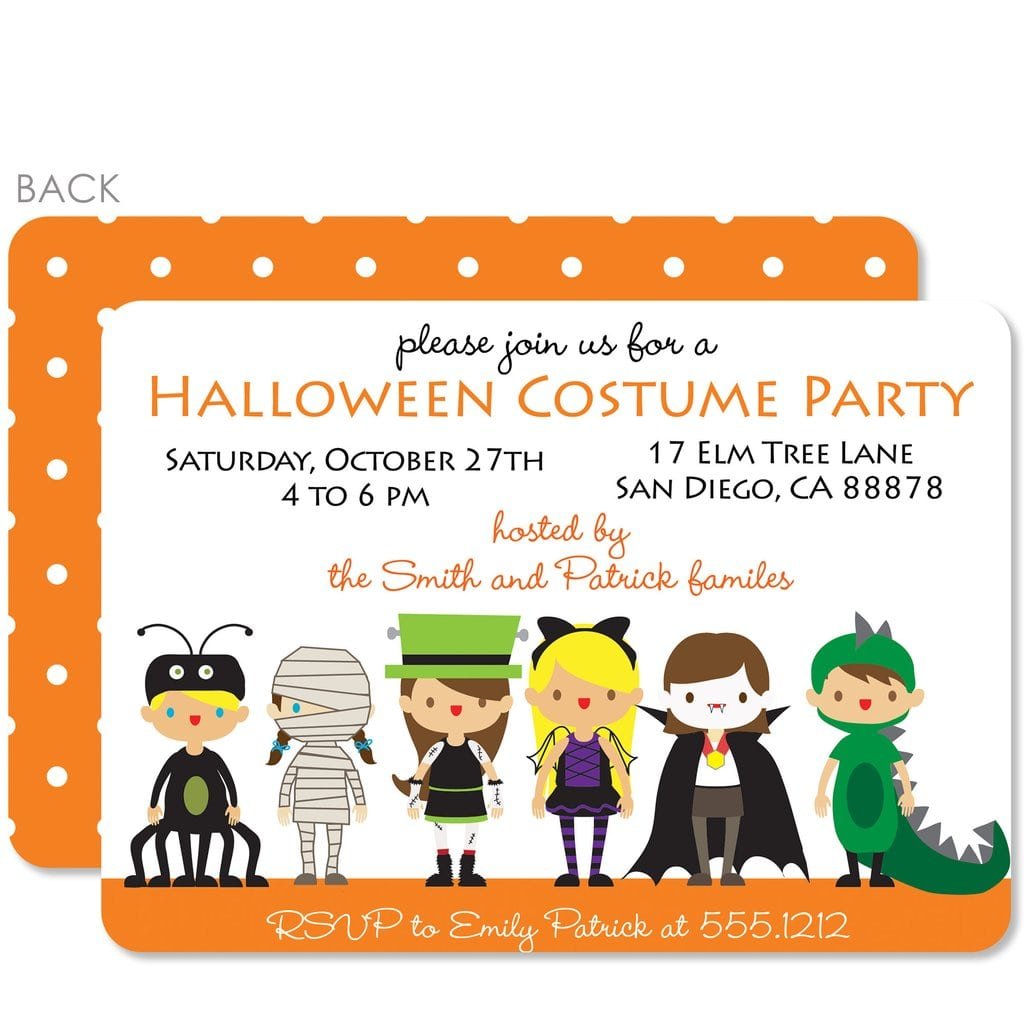 Custom Halloween Party Invitations