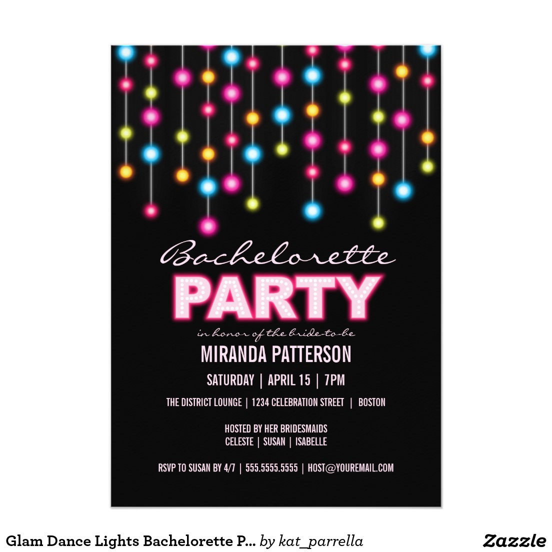 Dance Party Invitations