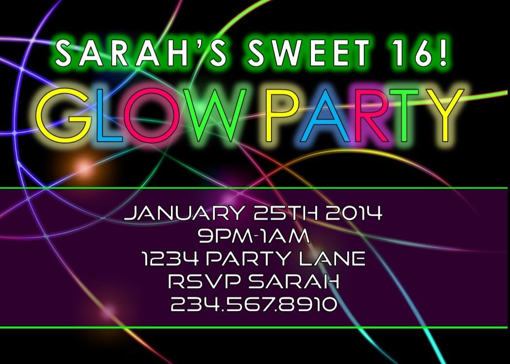 Disco Party Invitation Wording