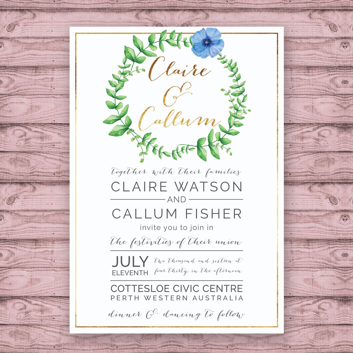 Doc  1500931  Wedding Invitations Perth Western Australia