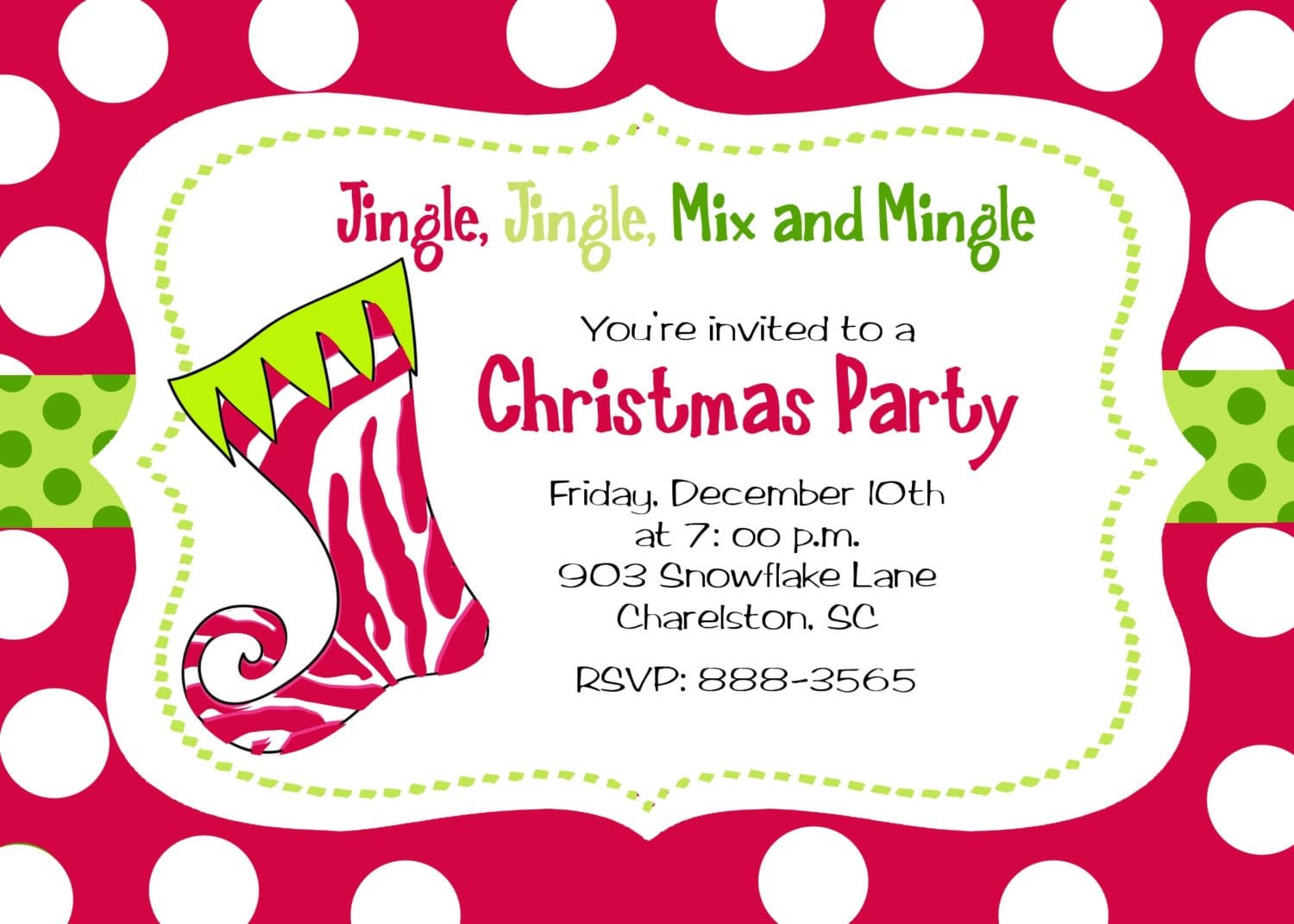 Christmas Party Invite Template from www.itbof.com