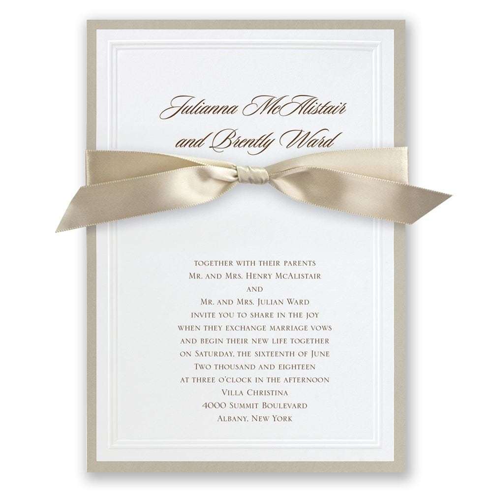 Does The Wedding Party Get Invitations