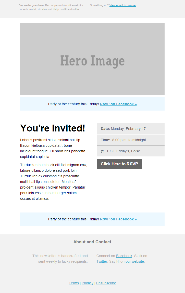 Electronic Invitation Templates