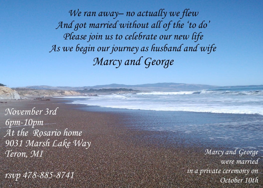 Elopement Party Invitations New Selections Spring 2017