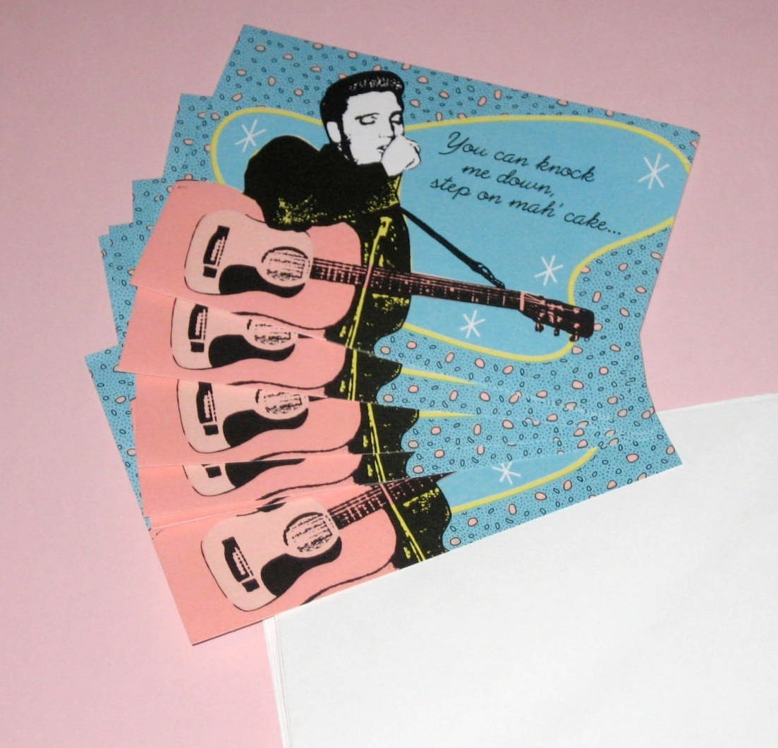 Elvis Party Invitations By Porkypiedesigns On Etsy