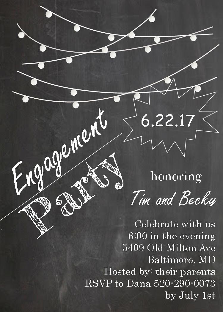 Engagement Party Invitation   Engagement Party Invitations Packs