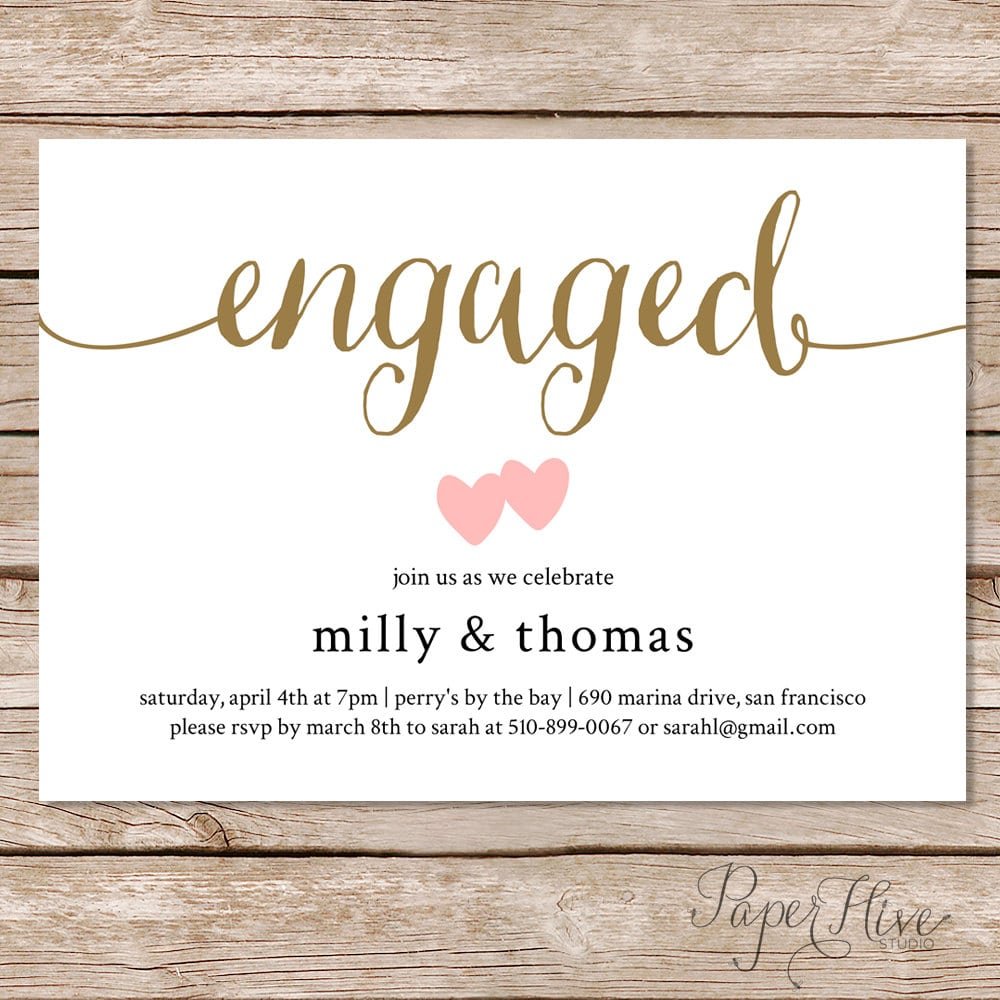 Engagement Party Invitations   Engagement Party Invitation