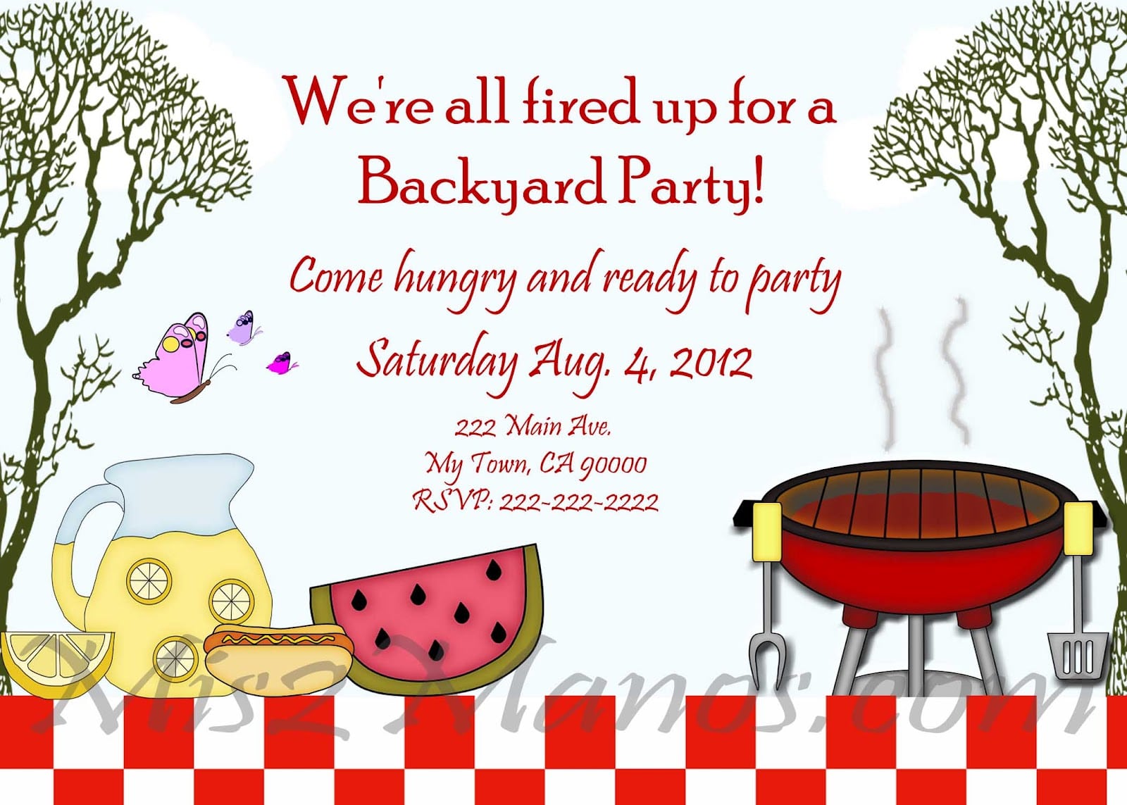 Extraordinary Bbq Party Invitation Templates Free 5 Looks