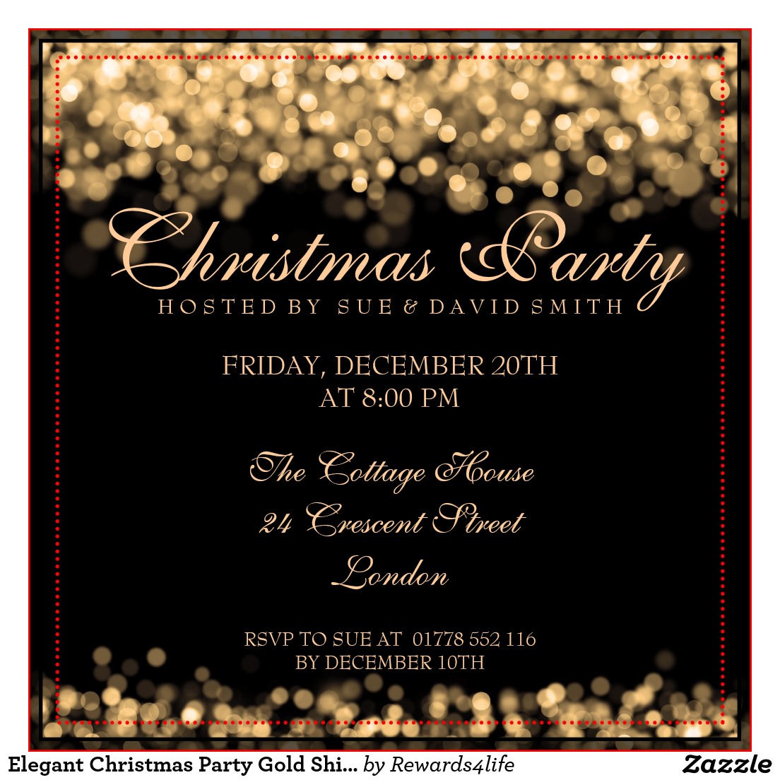 Fancy Christmas Invitations