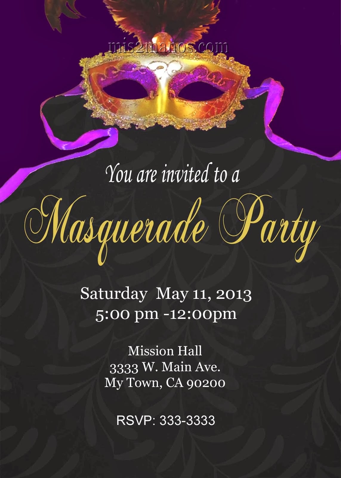 Fantastic Masquerade Party Invitation Ideas Almost Unusual Article