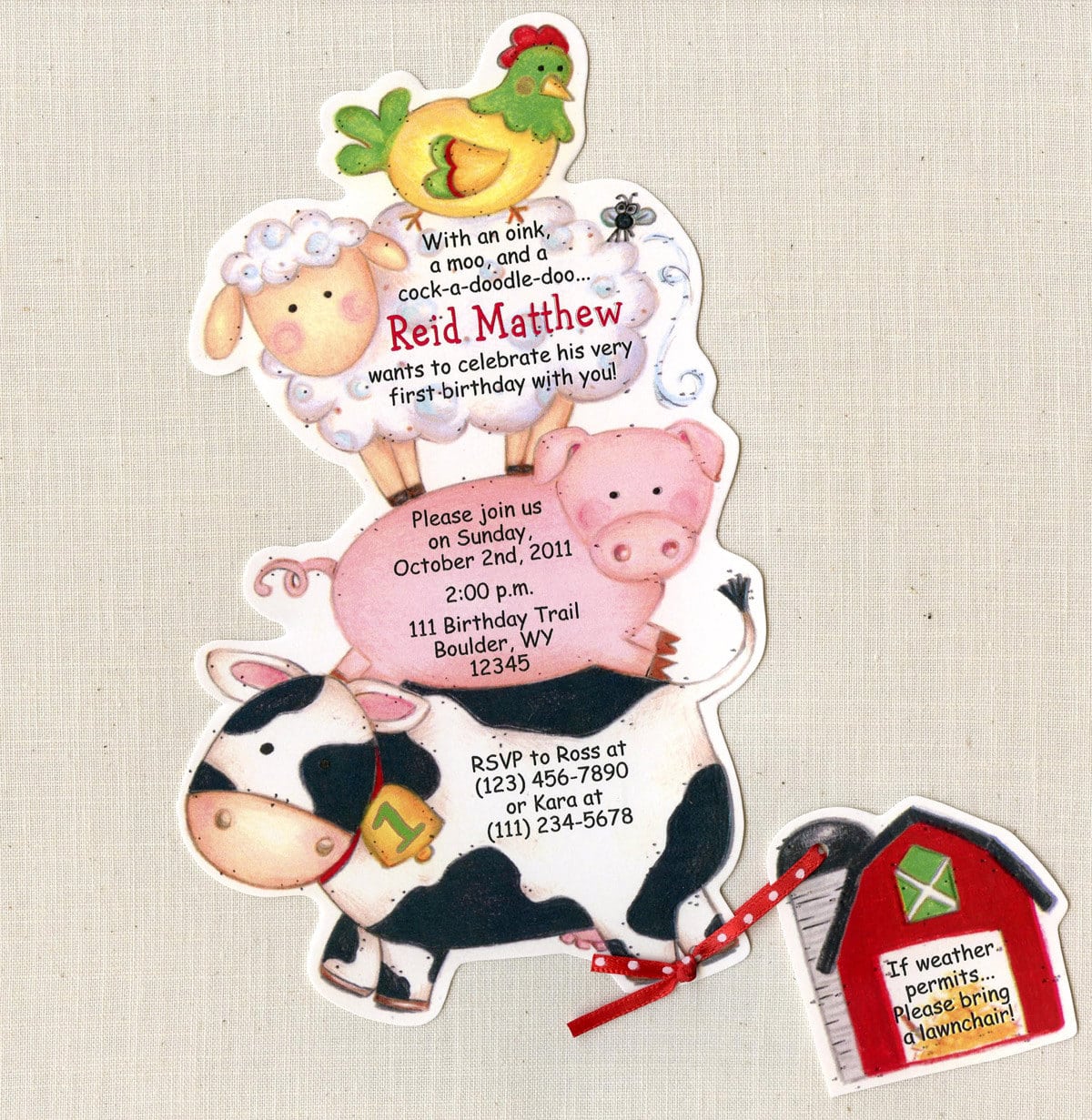 Farm Birthday Party Invitations