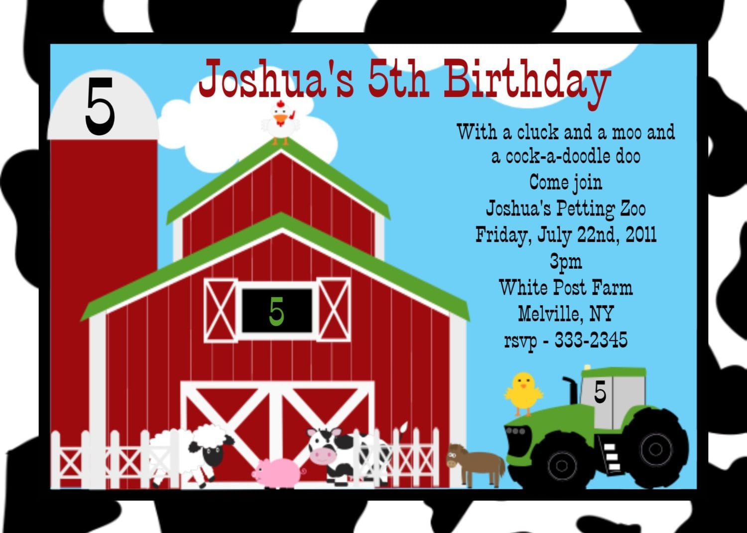 Farm Birthday Party Invitations