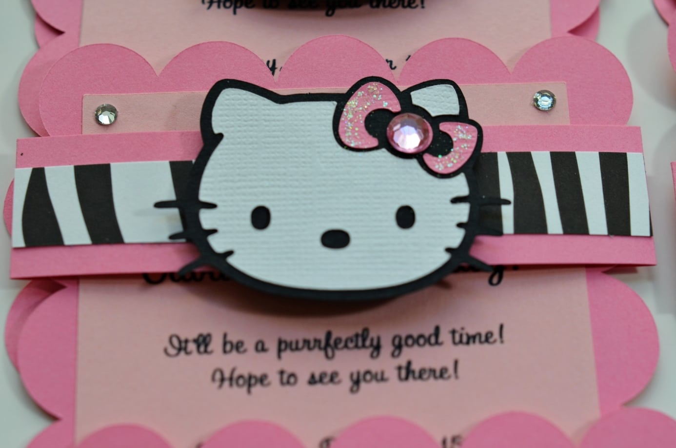 Fearsome Hello Kitty Birthday Party Invitations