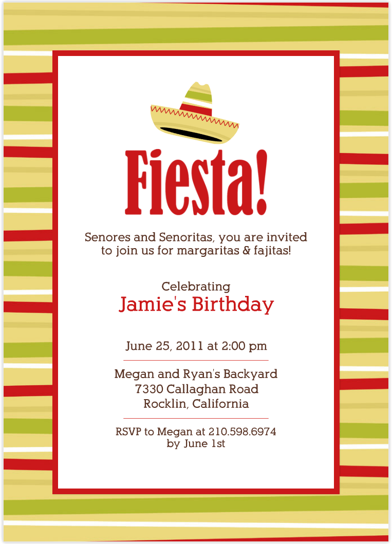 Fiesta Party Invitation
