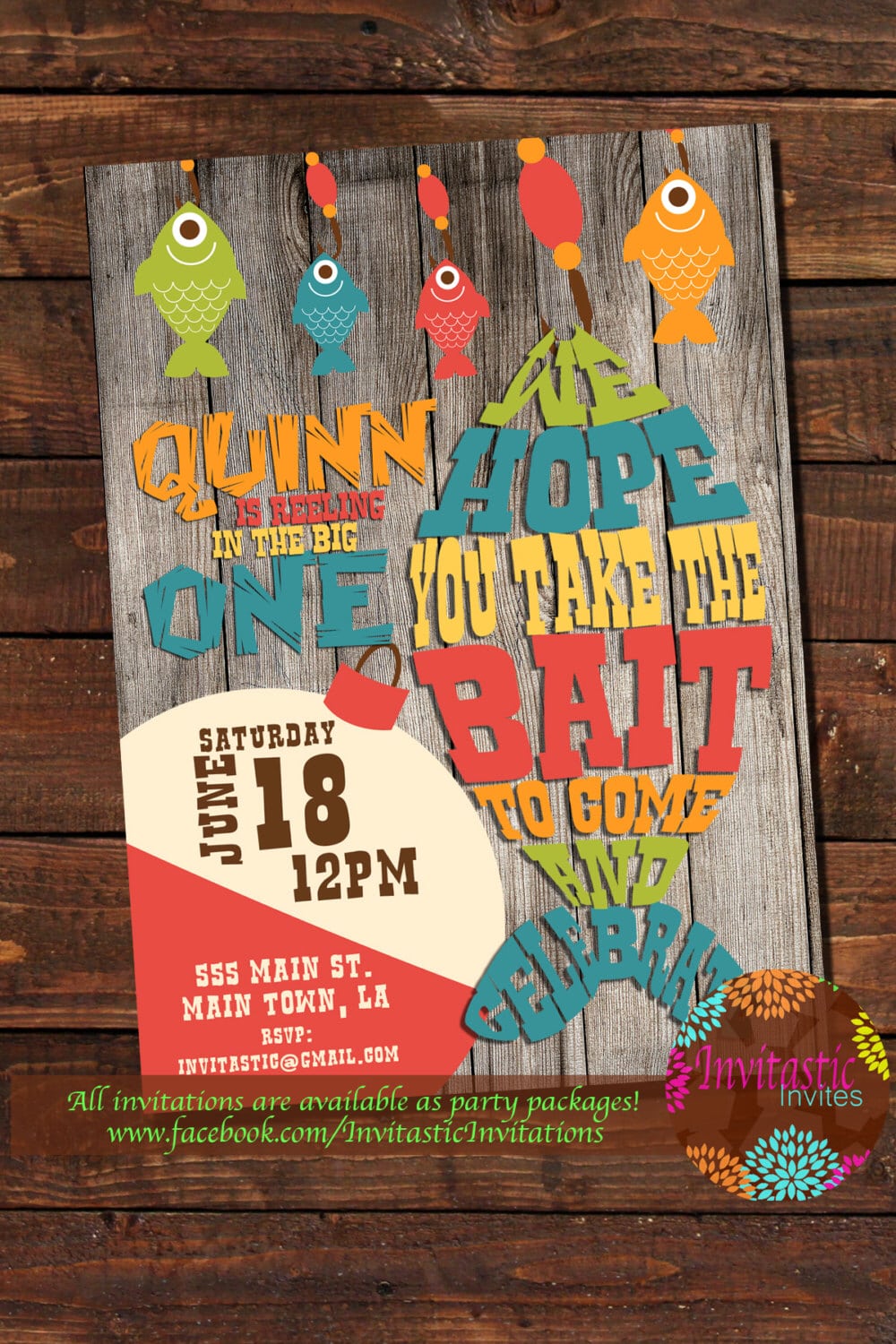 Fishing Birthday Party Invitation