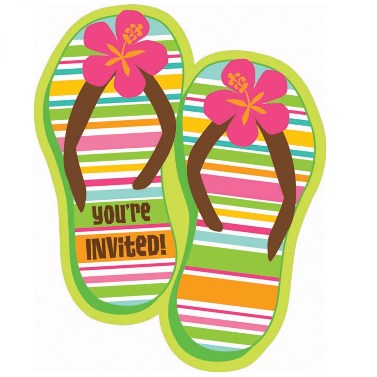 Flip Flop Invitation Template