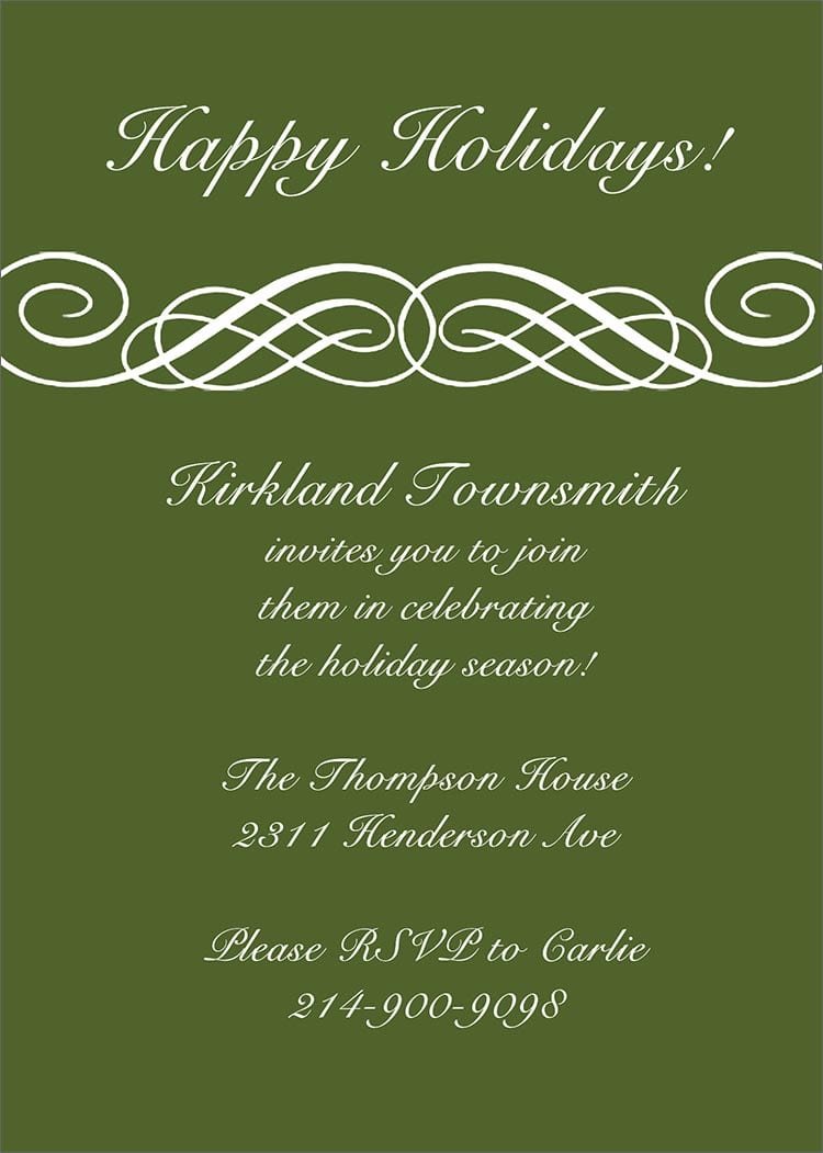 Formal Party Invitation Card Newest