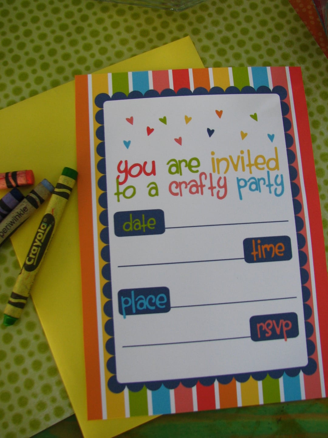 Free Arts & Crafts Party Printables From Sugarsticks Parties