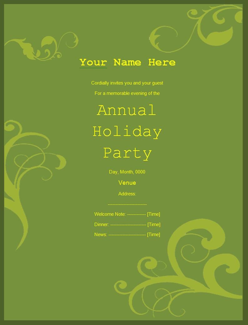 Free Downloadable Party Invitations Templates  Printable Party